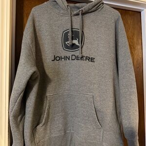 John Deere Charcoal Gray Men's Hoodie